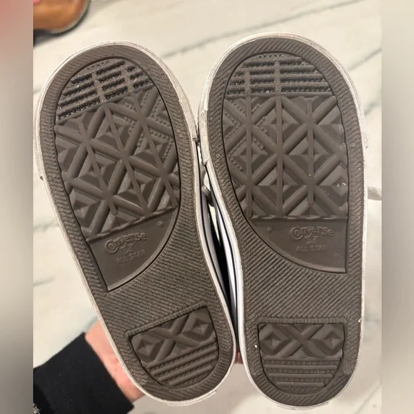 Converse Kids Black and White Sneakers - Picture 3 of 4